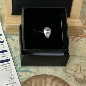 2 CT Moissanite Pear Cut Ring